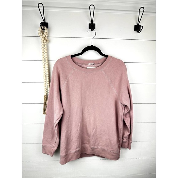 Pre-Loved American Eagle Mauve Pink oversized crewneck MED - Picture 2 of 6